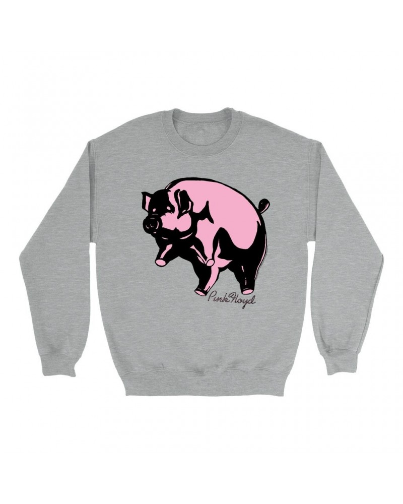 Pink Floyd Sweatshirt | Classic Flying Pig Album Art Sweatshirt $12.23 Sweatshirts