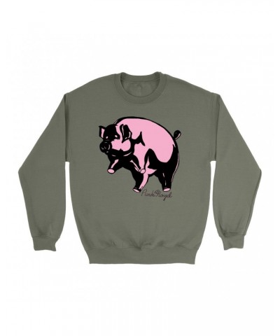 Pink Floyd Sweatshirt | Classic Flying Pig Album Art Sweatshirt $12.23 Sweatshirts