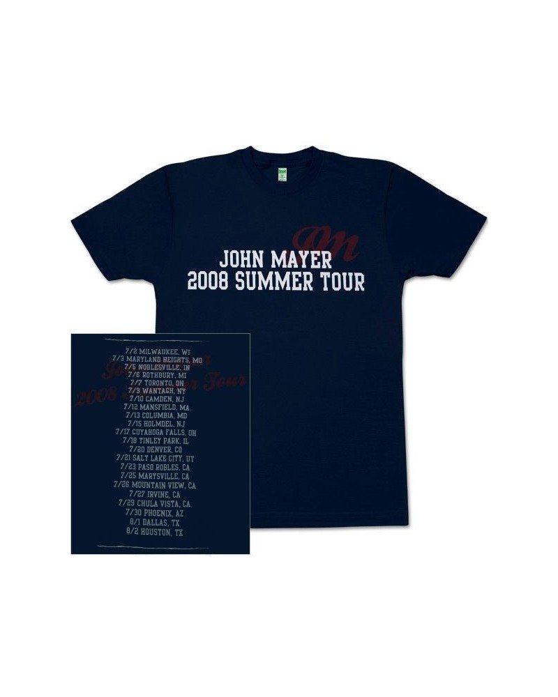 John Mayer Tour Dates' Summer 2008 Tour T-shirt $10.08 Shirts