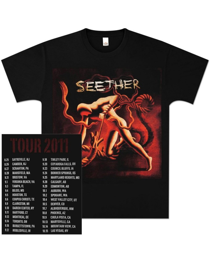 Seether Black Album Art Tour Tee $3.15 Shirts