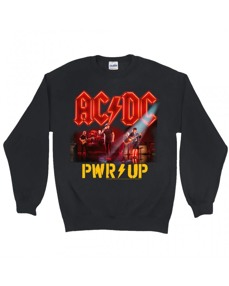 AC/DC Sweatshirt | On Stage PWR Up Sweatshirt $14.68 Sweatshirts