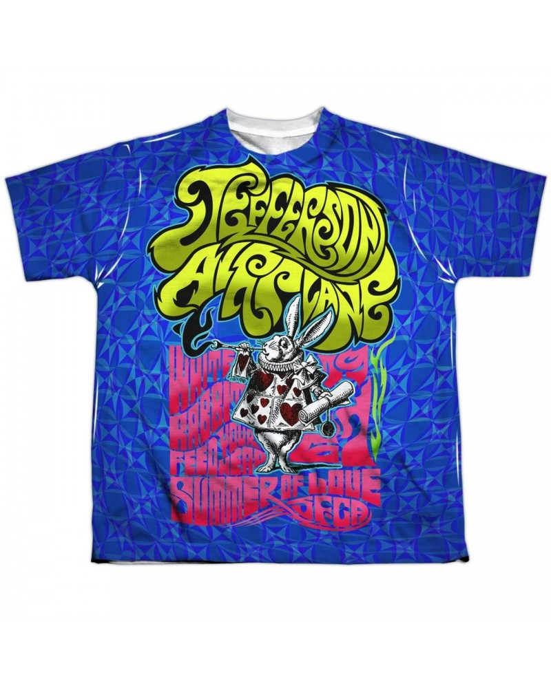 Jefferson Airplane Youth Shirt | WHITE RABBIT Sublimated Tee $6.97 Kids