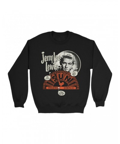 Jerry Lee Lewis Sun Records Sweatshirt | Singles Design Sun Records Sweatshirt $13.63 Sweatshirts