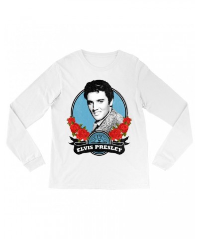 Elvis Presley Sun Records Long Sleeve Shirt | In Roses Distressed Sun Records Shirt $14.98 Shirts