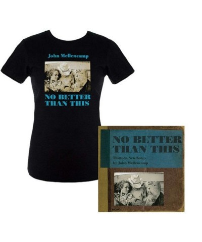 John Mellencamp Save! John Mellencamp New Album 'No Better Than This' and Women's Album Cover Tee Bundle $10.12 Shirts