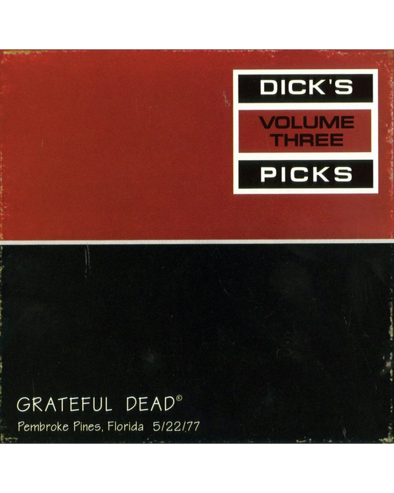 Grateful Dead DICK'S PICKS 3: PEMBROKE PINES FLORIDA 5/22/77 CD $20.02 CD