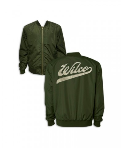 Wilco Script Bomber Jacket (Green) $30.68 Outerwear