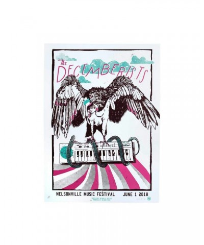 The Decemberists At Nelsonville Music Festival June 1st 2018 Poster $14.10 Decor