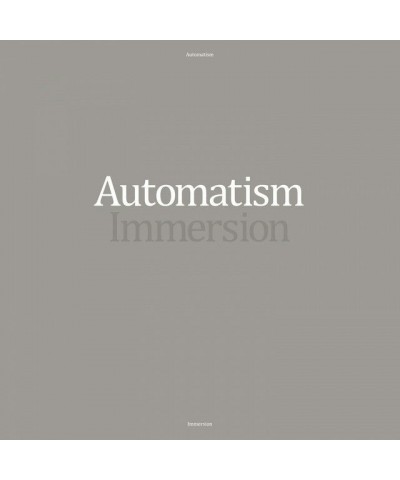 Automatism IMMERSION CD $4.50 CD