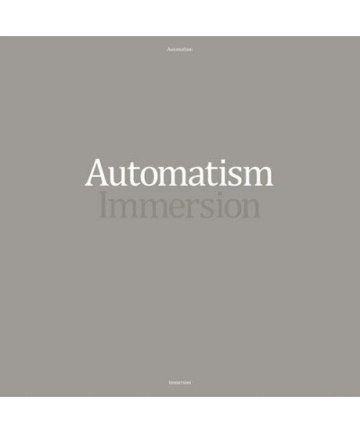 Automatism IMMERSION CD $4.50 CD