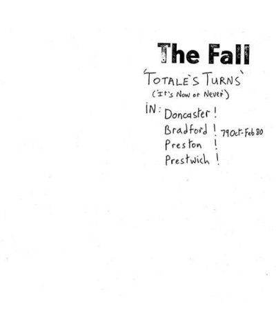 The Fall TOTALES TURN Vinyl Record $10.32 Vinyl