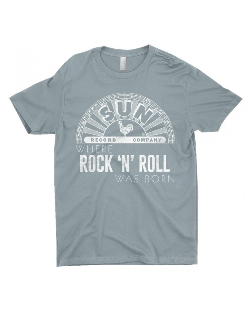 Sun Records T-Shirt | White Logo Where Rock N' Roll Was Born Shirt $8.48 Shirts