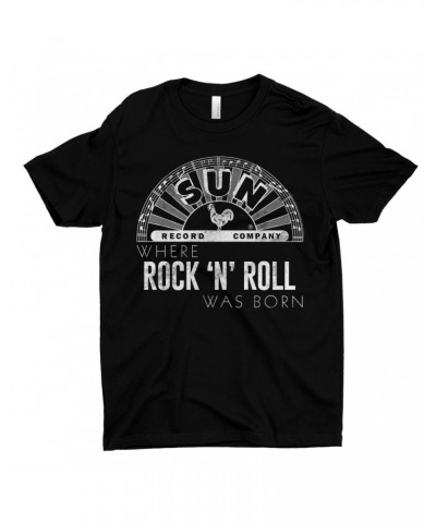 Sun Records T-Shirt | White Logo Where Rock N' Roll Was Born Shirt $8.48 Shirts