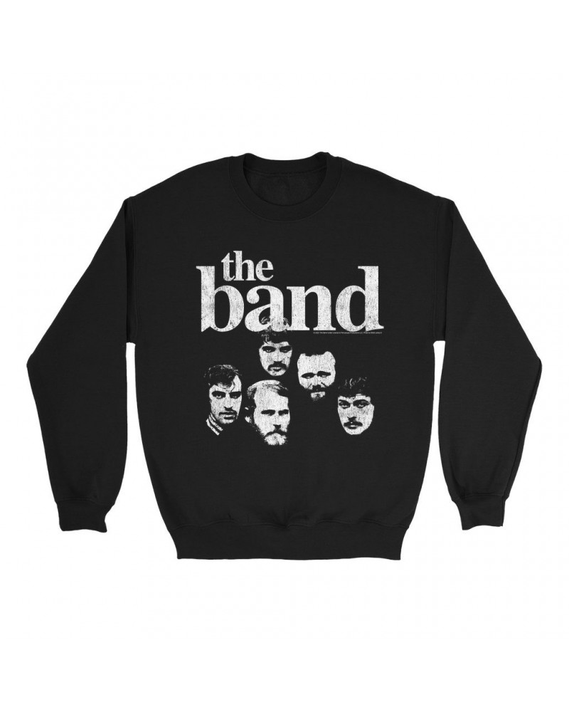 The Band Sweatshirt | Faces Of With Logo Distressed Sweatshirt $11.88 Sweatshirts