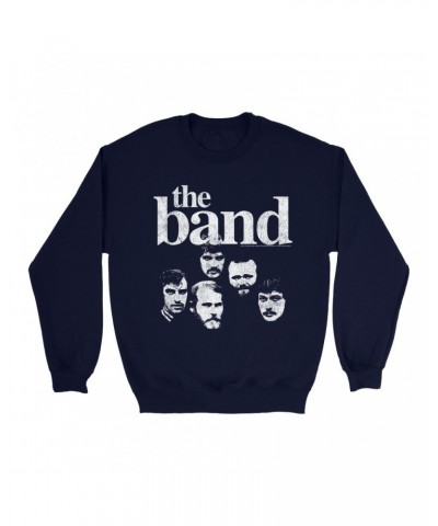 The Band Sweatshirt | Faces Of With Logo Distressed Sweatshirt $11.88 Sweatshirts