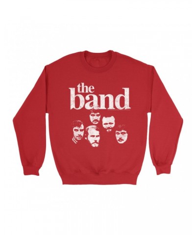 The Band Sweatshirt | Faces Of With Logo Distressed Sweatshirt $11.88 Sweatshirts