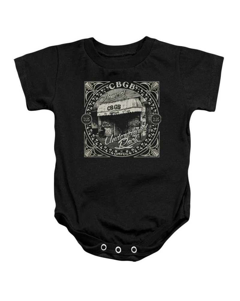 Cbgb Baby Onesie | FRONT DOOR Infant Snapsuit $5.40 Kids