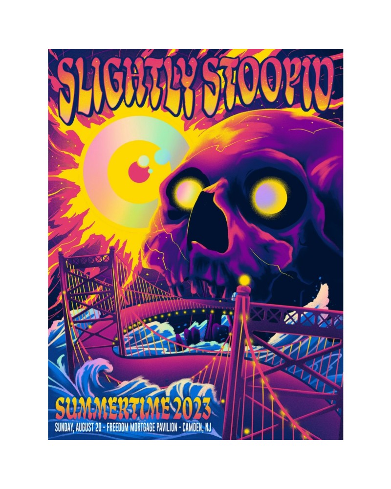 Slightly Stoopid 8/20/23 Camden NJ Foil Show Poster by Arno Kiss (Well Traveled) $5.96 Decor