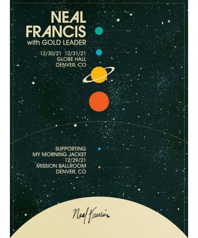 Neal Francis NYE 2021 Signed Poster $5.40 Decor