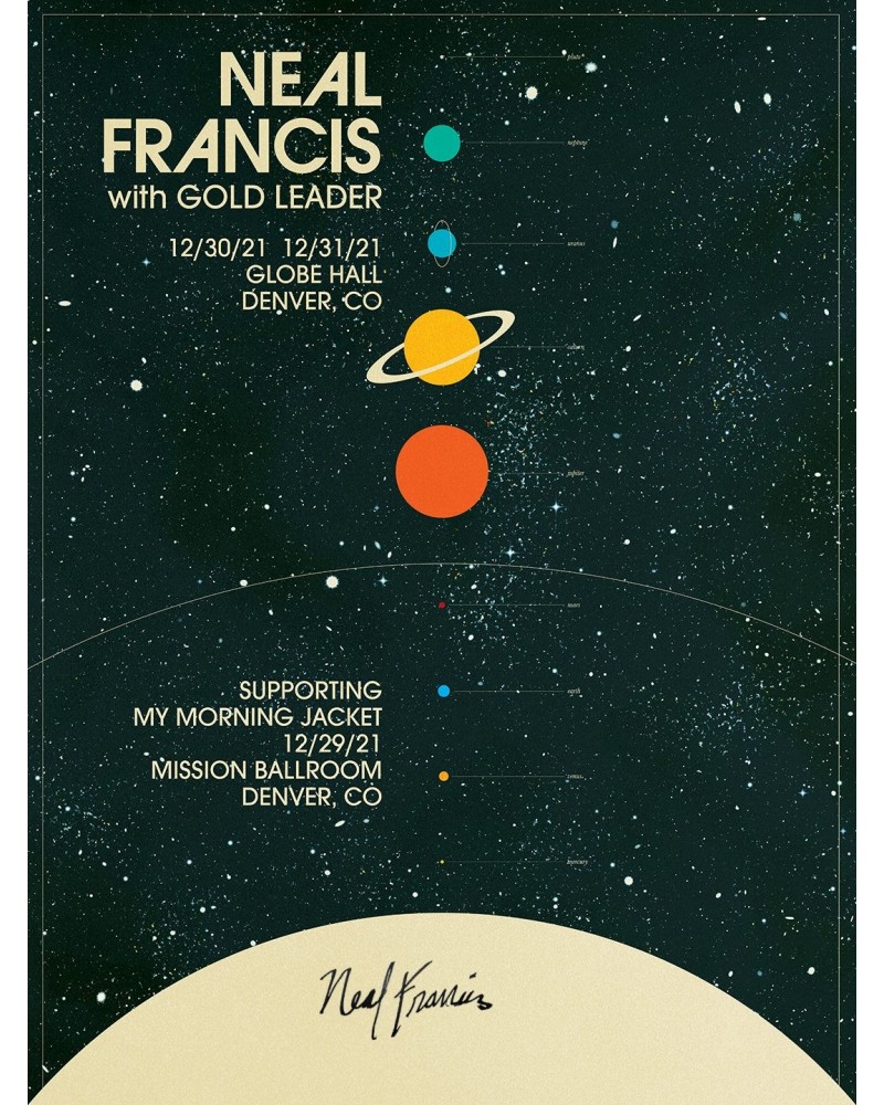 Neal Francis NYE 2021 Signed Poster $5.40 Decor