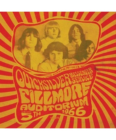 Quicksilver Messenger Service FILLMORE AUDITORIUM-NOV 5 1966 Vinyl Record - UK Release $46.20 Vinyl