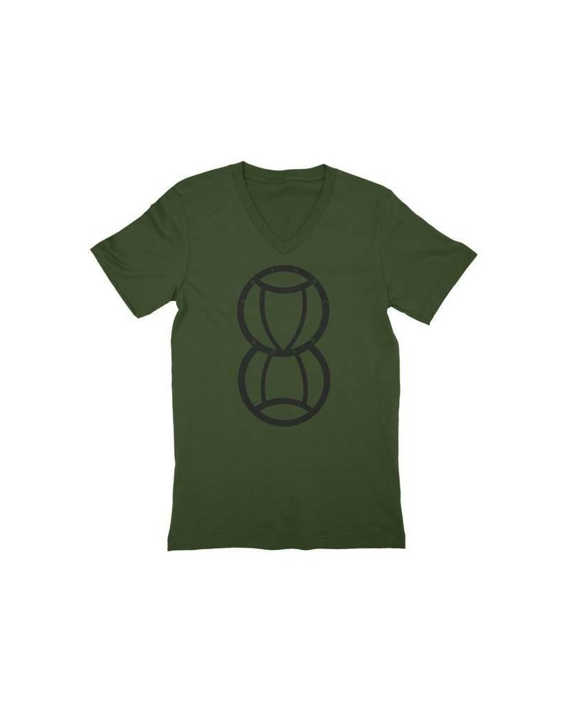 Bright Eyes Hourglass V-Neck T-Shirt - Olive $4.80 Shirts