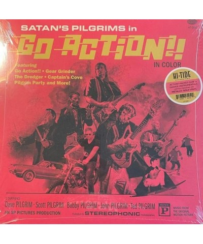 Satan's Pilgrims GO ACTION!! (METALLIC GOLD SWIRL VINYL) Vinyl Record $10.40 Vinyl