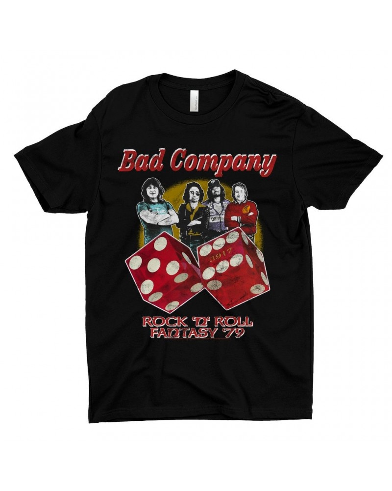 Bad Company T-Shirt | 79 Rock N' Roll Fantasy Retro Distressed Shirt $8.98 Shirts