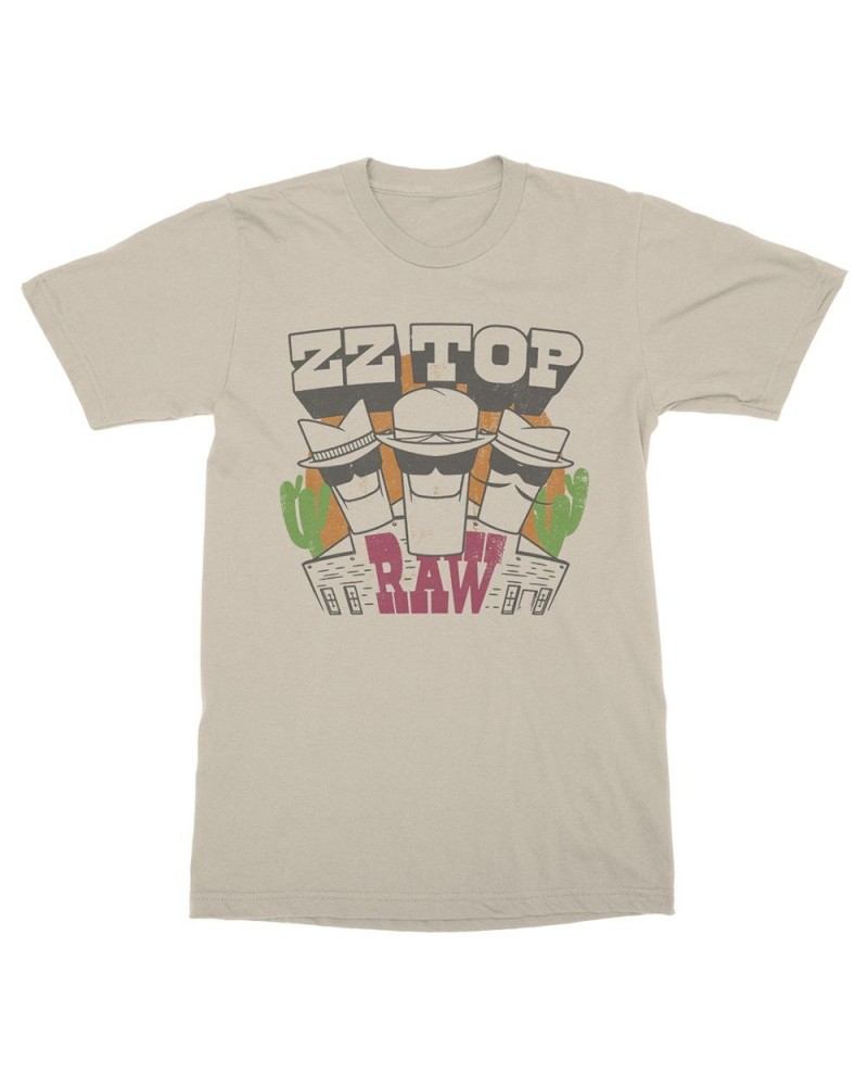 ZZ Top Raw Beige T-Shirt $9.90 Shirts