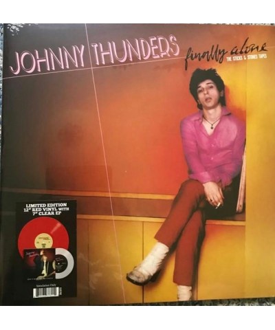 Johnny Thunders Finally Alone (Red/White) Vinyl Record $13.44 Vinyl