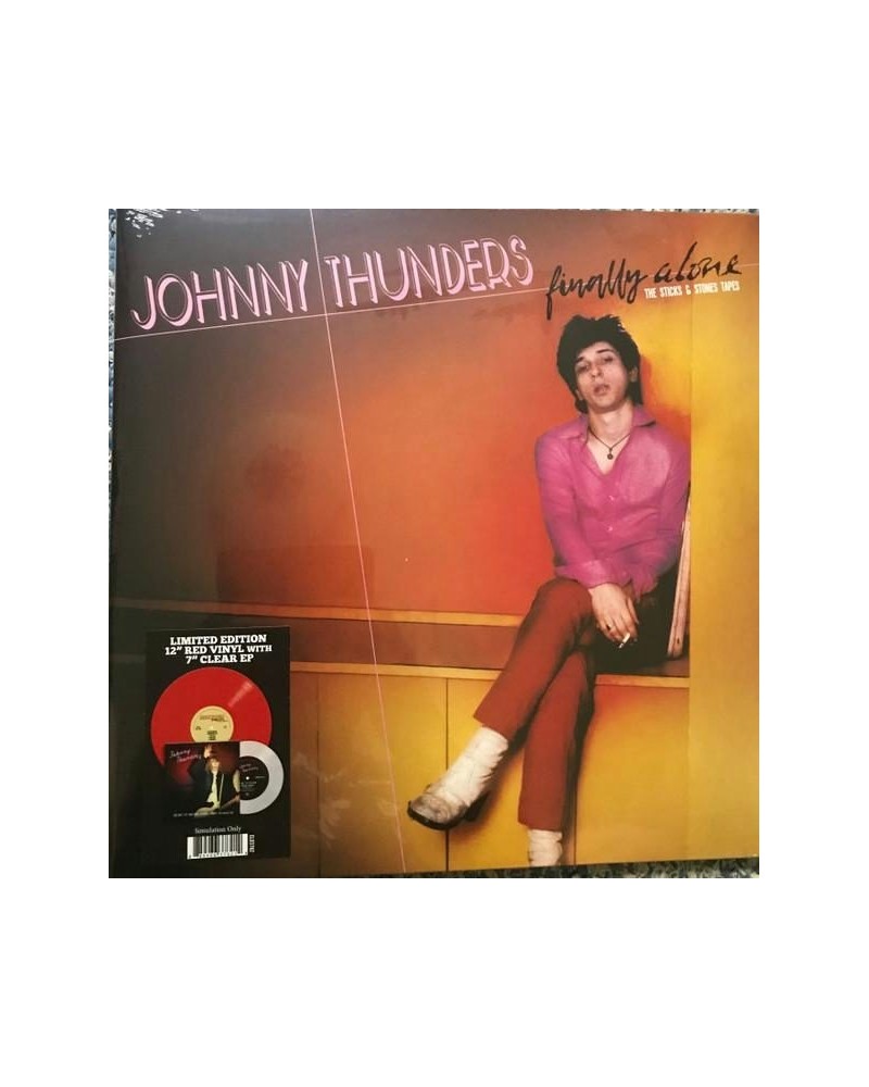 Johnny Thunders Finally Alone (Red/White) Vinyl Record $13.44 Vinyl