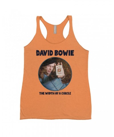 David Bowie Ladies' Tank Top | The Width Of A Circle Album Image Distressed Shirt $11.87 Shirts