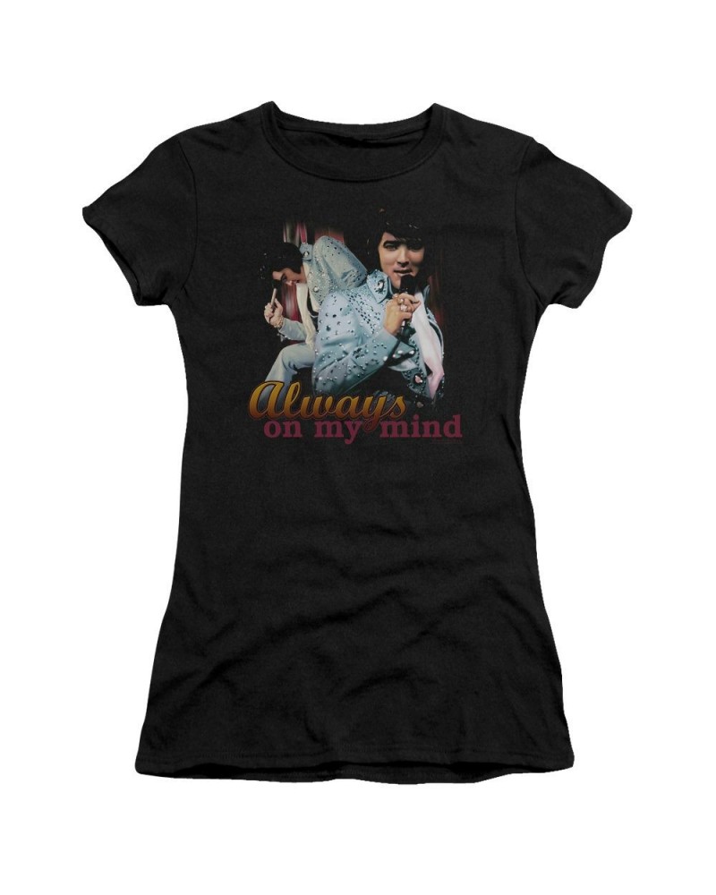 Elvis Presley Juniors Shirt | ALWAYS ON MY MIND Juniors T Shirt $7.82 Shirts