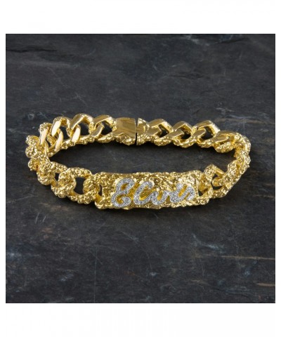 Elvis Presley 18kt Gold Plated ID Bracelet $52.65 Accessories