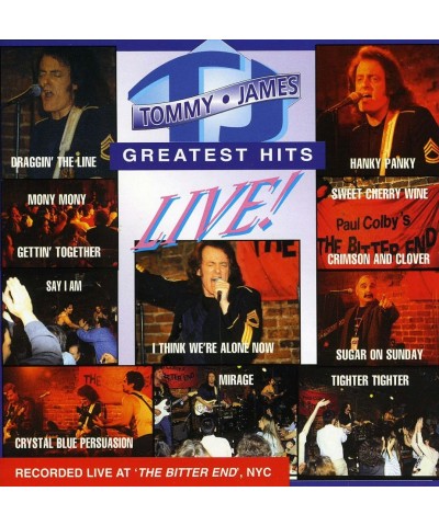 Tommy James GREATEST HITS LIVE CD $5.10 CD