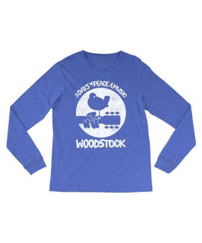 Woodstock Heather Long Sleeve Shirt | Bird And Guitar All In White Shirt $11.68 Shirts