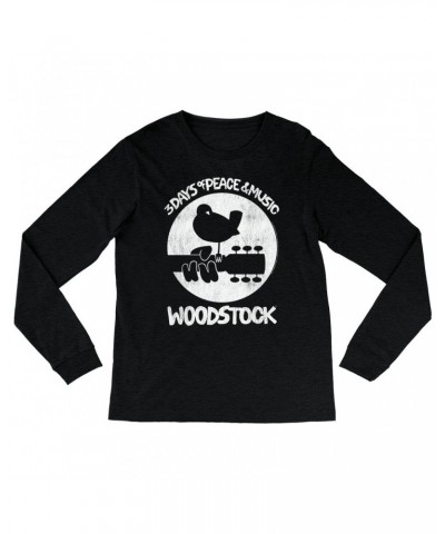 Woodstock Heather Long Sleeve Shirt | Bird And Guitar All In White Shirt $11.68 Shirts