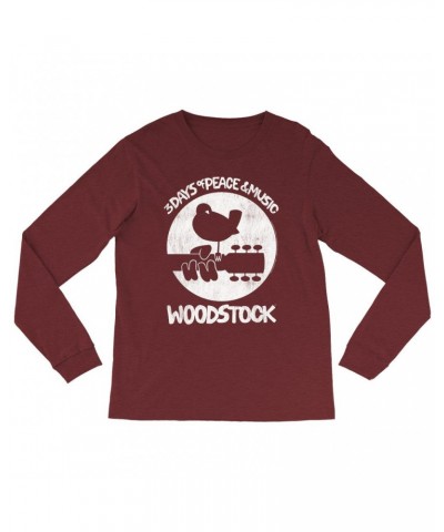 Woodstock Heather Long Sleeve Shirt | Bird And Guitar All In White Shirt $11.68 Shirts