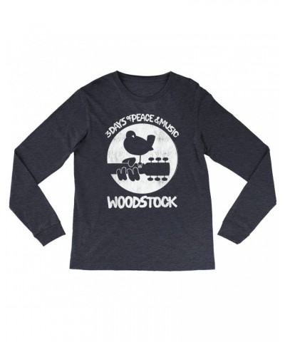 Woodstock Heather Long Sleeve Shirt | Bird And Guitar All In White Shirt $11.68 Shirts