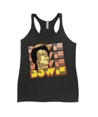 David Bowie Ladies' Tank Top | Ziggy Stardust Close Up Retro Shirt $11.29 Shirts