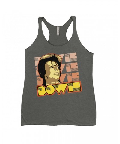 David Bowie Ladies' Tank Top | Ziggy Stardust Close Up Retro Shirt $11.29 Shirts