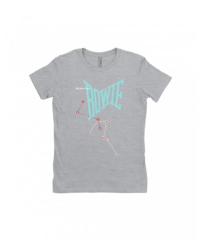 David Bowie Ladies' Boyfriend T-Shirt | Let's Dance Logo Shirt $7.98 Shirts