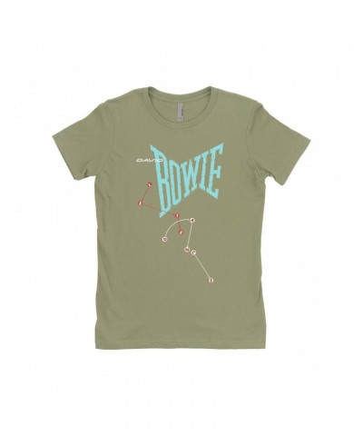 David Bowie Ladies' Boyfriend T-Shirt | Let's Dance Logo Shirt $7.98 Shirts