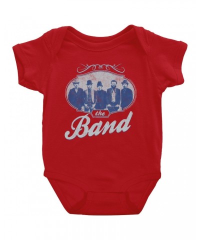 The Band Baby Short Sleeve Bodysuit | Filigree Framed Photo Design Distressed Bodysuit $6.58 Kids