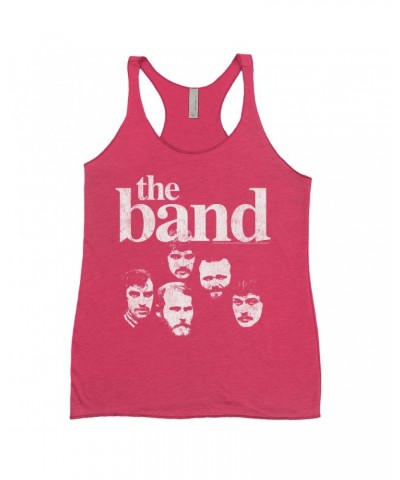 The Band Ladies' Tank Top | Faces Of With Logo Distressed Shirt $11.00 Shirts