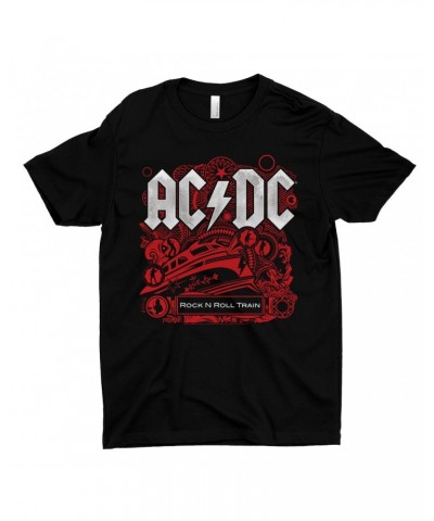 AC/DC T-Shirt | Rock And Roll Train Album Cover Design Shirt $11.48 Shirts