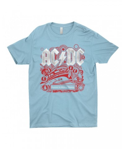 AC/DC T-Shirt | Rock And Roll Train Album Cover Design Shirt $11.48 Shirts