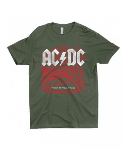 AC/DC T-Shirt | Rock And Roll Train Album Cover Design Shirt $11.48 Shirts