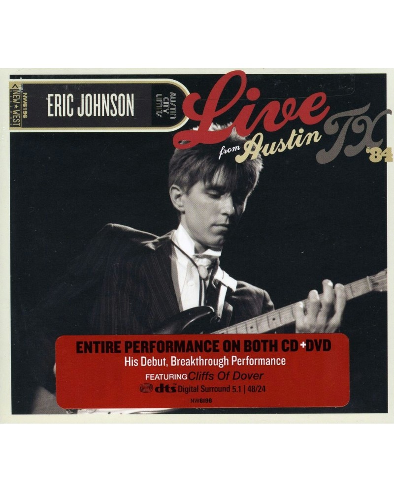 Eric Johnson LIVE FROM AUSTIN TX 84 CD $7.74 CD