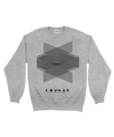 David Bowie Sweatshirt | Blackstar Album Design Sweatshirt $12.58 Sweatshirts